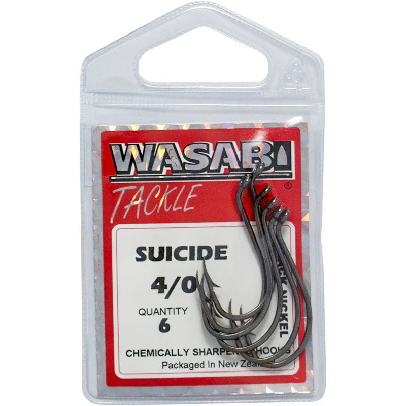 Wasabi Suicide Hooks 4/0 - Hooks - Trek, Trail & Fish NZ