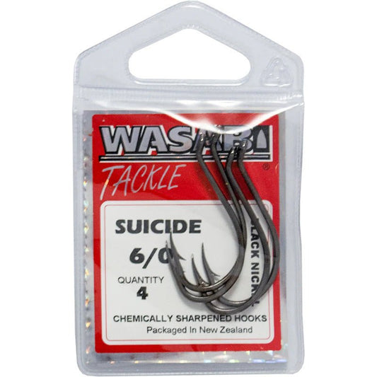Wasabi Suicide Hooks 6/0 - Hooks - Trek, Trail & Fish NZ