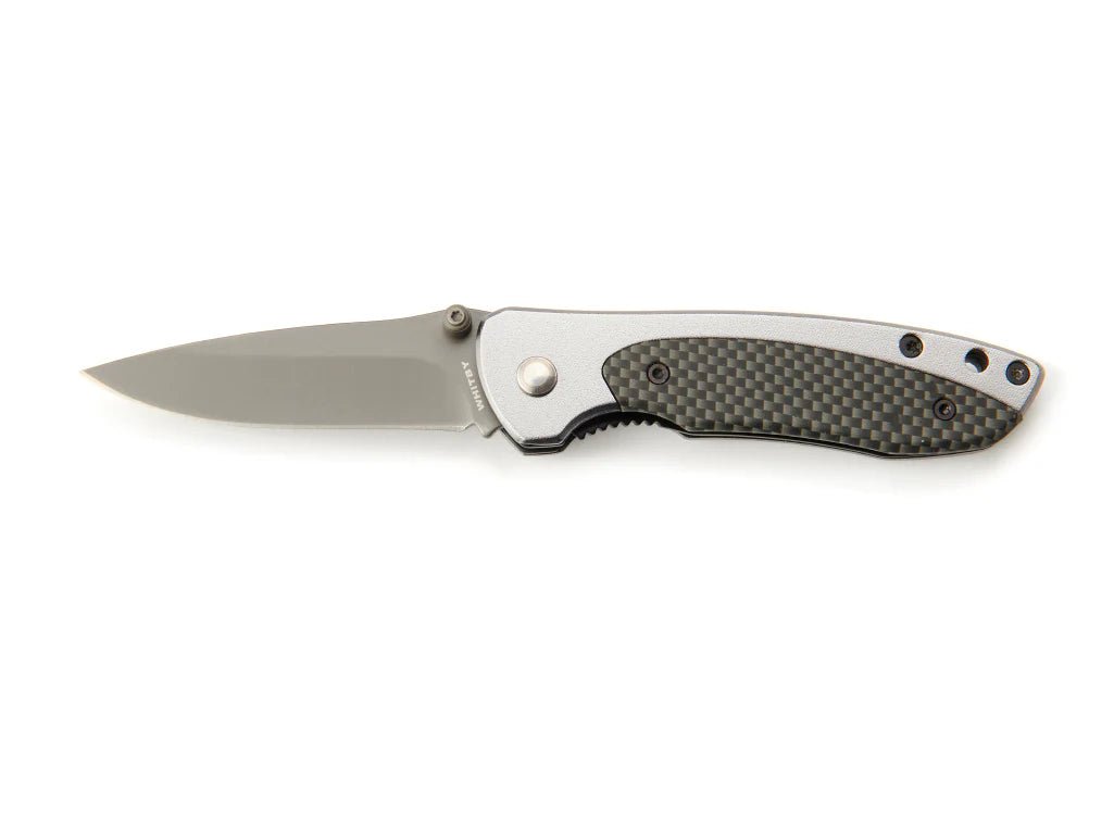 Whitby Aluminium & Carbon Fibre Effect Lock Knife (2.5