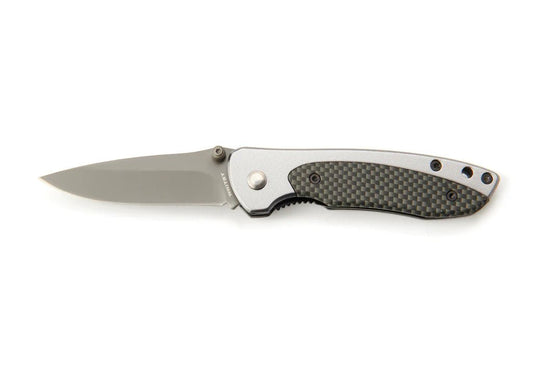 Whitby Aluminium & Carbon Fibre Effect Lock Knife (2.5") - in - store only - Knives & Multitools - Trek, Trail & Fish NZ