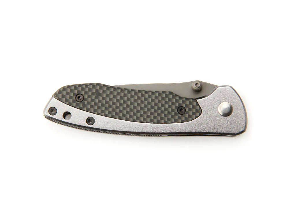 Whitby Aluminium & Carbon Fibre Effect Lock Knife (2.5